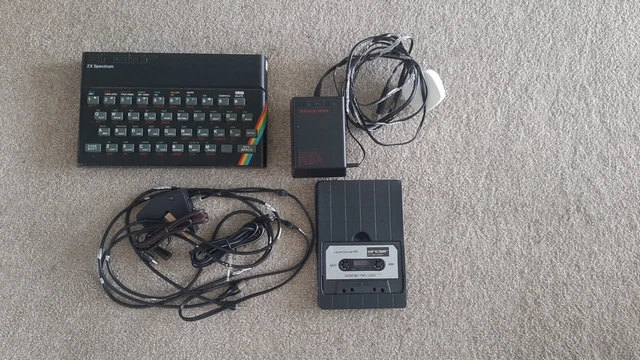 Sinclair ZX Spectrum 48K (Rubber Keys) & Computer Program Data Recorder Bundle 2