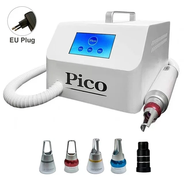 ND Yag Laser Tattooentfernung Akne Picolaser Straffung Multifunktionsgerät Weiß