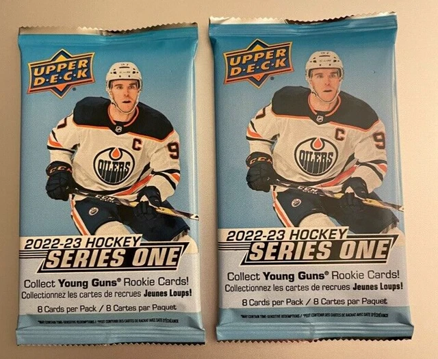 (2) 2022-23 UPPER DECK SERIES 1 NHL HOCKEY Guaranteed Young Guns RC HOT PACKS