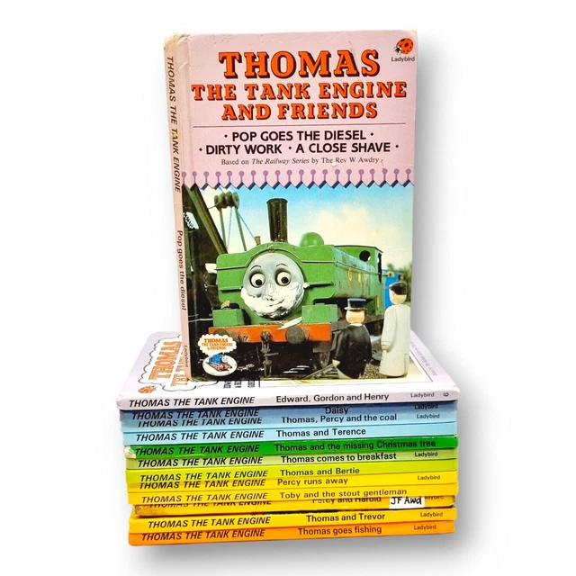 Vtg Thomas the Tank Engine  Ladybird Story Books x 13 HC, 80's 90's  Rev W Awdry