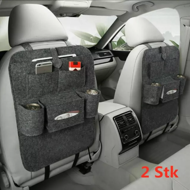 2X Autositz Rücksitztasche Auto Organizer Multi Tasche Tasche Rücklehnentasche