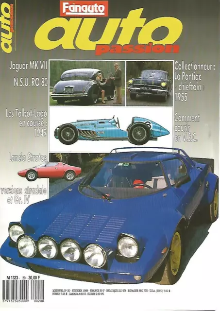 Auto Passion N°20 Jaguar Mk Vii / Nsu Ro 80 / Talbot-Lago / Lancia Stratos