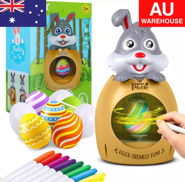 Easter Egg Decorating Kit Bunny Egg Spinner Painting Machine ​Lathe Gift Kids