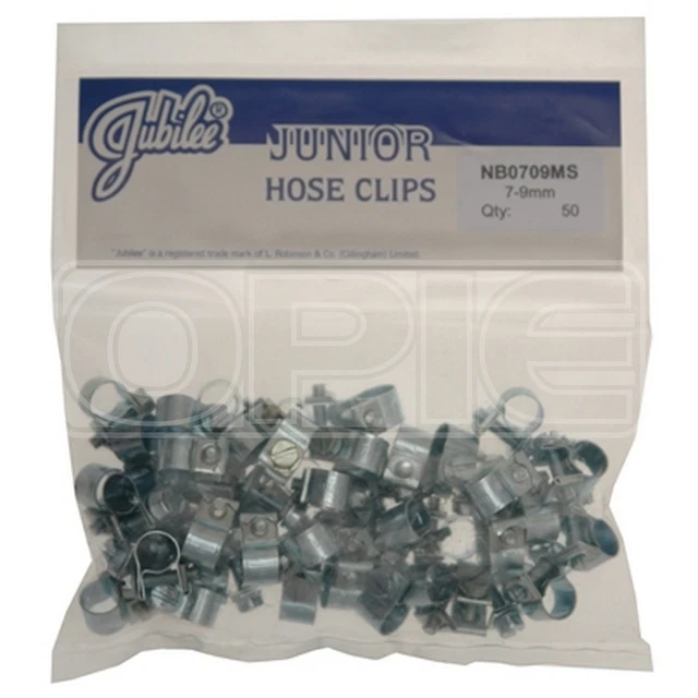 JUBILEE JUNIOR CLIPS Mild Steel 79mm NB0709 Pack of 50 £21.19