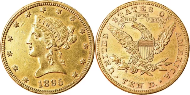 10 Dollars Liberty - Aigle Coronet Head - 1895 Or