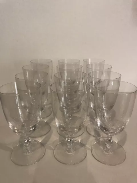 Lot de 12 verres à eau ou vin rouge vintage