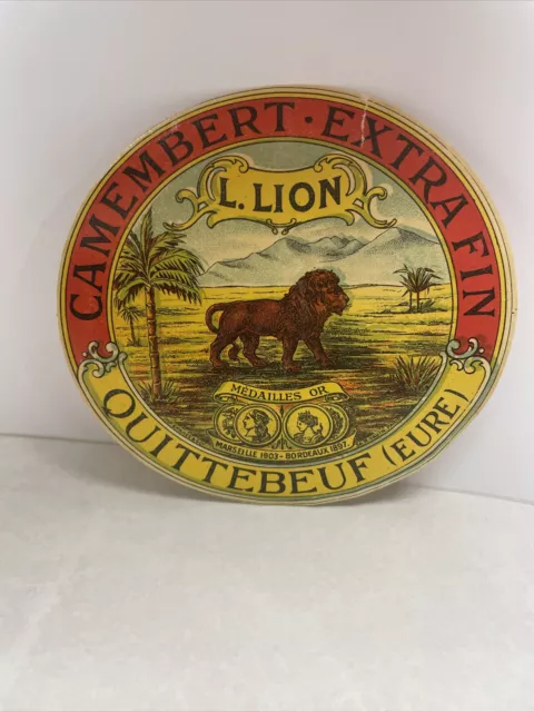 Ancienne Étiquette De Fromage: Camembert L. Lion Quittebeuf ( Eure )