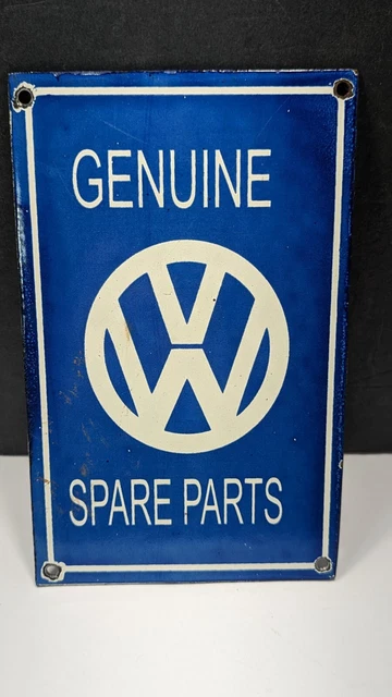 Genuine Volkswagen Spare Parts Gas Oil Cars Beetle Bug Bus Porcelain Sign