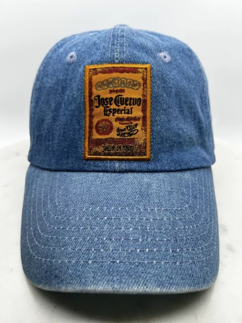 Tequila Jose Cuervo Especial Denim Cap Hat Adult Adjustable Blue Cotton