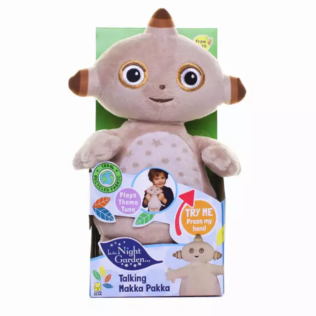 In the Night Garden - Talking 'Makka Pakka', Interactive Soft Toy, Beige, 25....