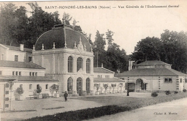 *1546 cpa Saint Honoré les Bains - thermal establishment