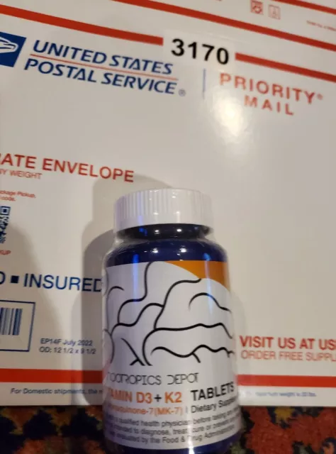 Nootropics Depot D3 K2 365 Pills