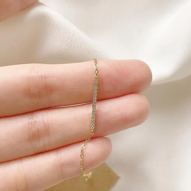 2Ct Round Cut CZ Diamond Women's Tennis Bracelet 14K Yellow Gold Plated