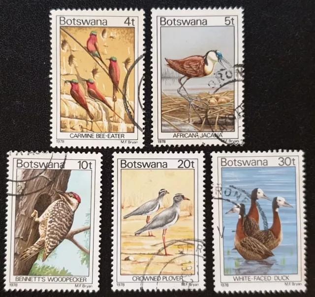 DUZIK S: Botswana 1978 "Birds" Part Set Used Stamps (Nos552)**