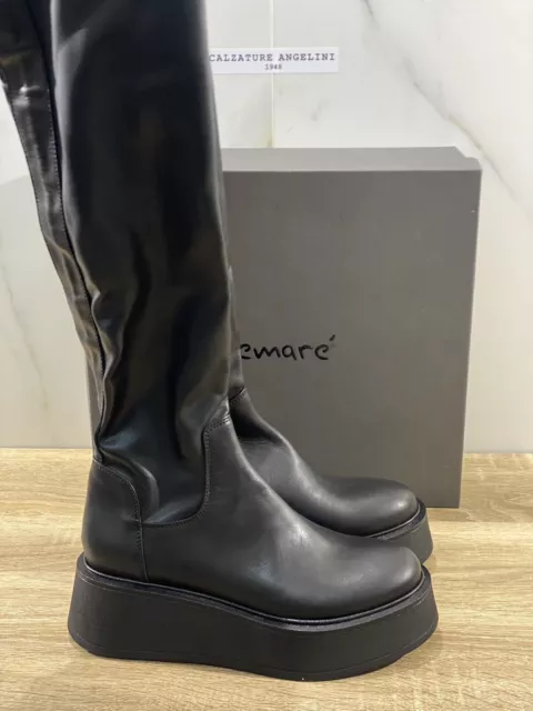 LEMARE BOTTES FEMME 3010 Cuir Noir Compens es Casual Botte 37 EUR