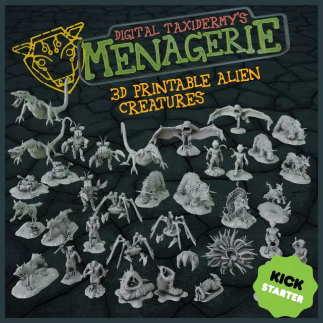 The menagerie - Stargrave Bestiary miniatures alien monster beast 28mm creatures