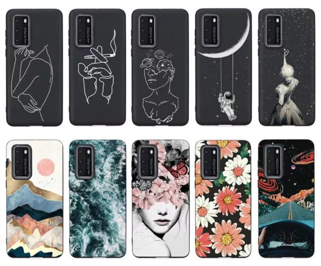 Printing Phone Case For Hauwei Y5P Y7P P40 Y6 P Smart P30 Y9 TPU Silicone Cover