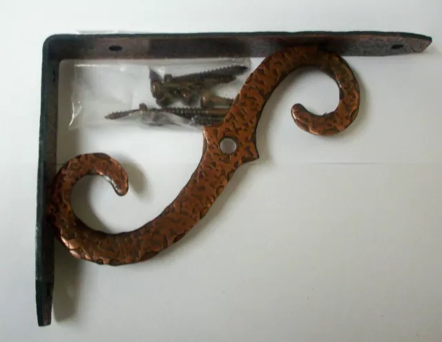 Pair Antique Vintage Ornamental Flower Mailbox Birdhouse Plants Shelf Bracket