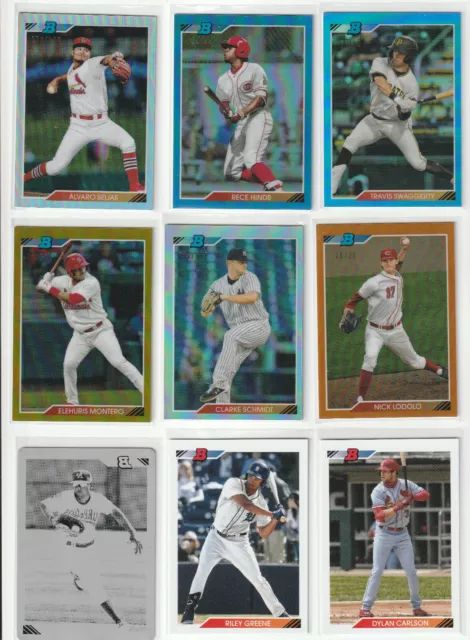 2020 Bowman Heritage Refractor Blue Gold Orange B/W Image Printing Plate Upick