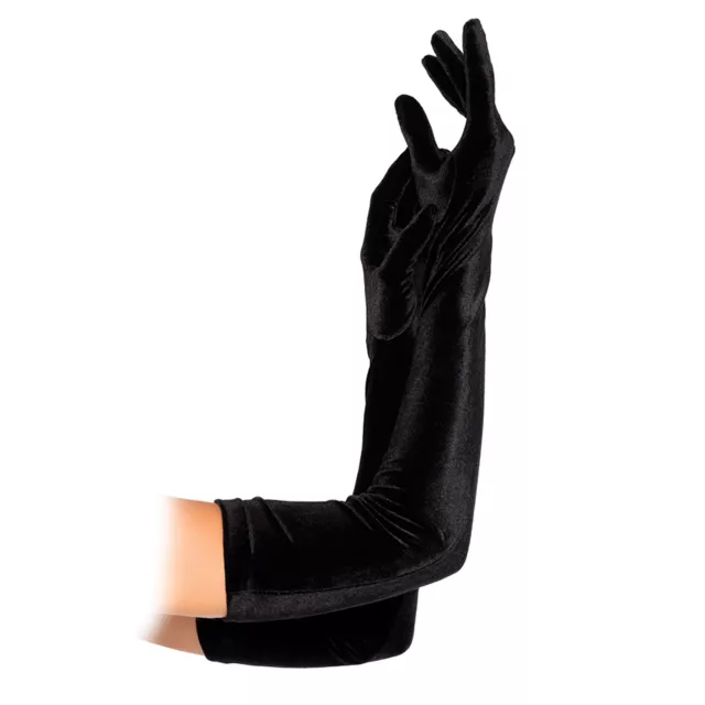 Accessoires de Lingerie Gants Opéra en velours - LEG AVENUE