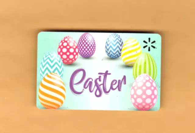 Collectible Walmart Gift Card - Colorful Easter Eggs - No Cash Value - FD64693