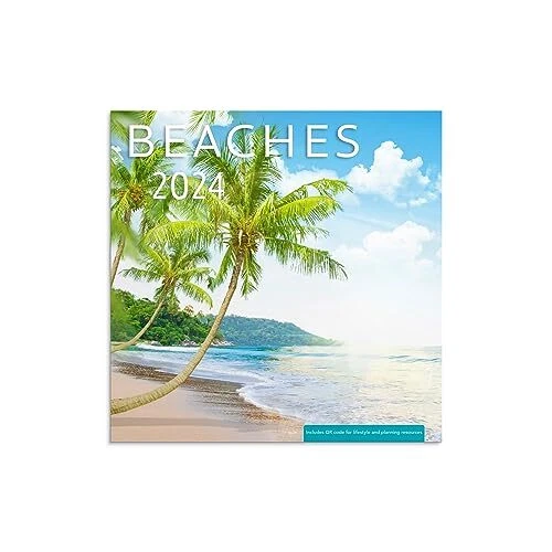 BEACHES PALM TREES 2024 Mini Wall Calendar 18.00 PicClick