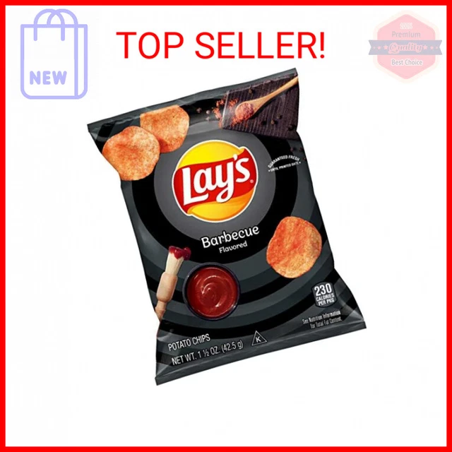 LAY'S BARBECUE FLAVORED Potato Chips, 1.5 Ounce (Pack of 64) 48.57