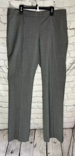 Hugo Boss Tulea Side Zip Trouser Pants Wool Gray Sz 8 $255 NWT