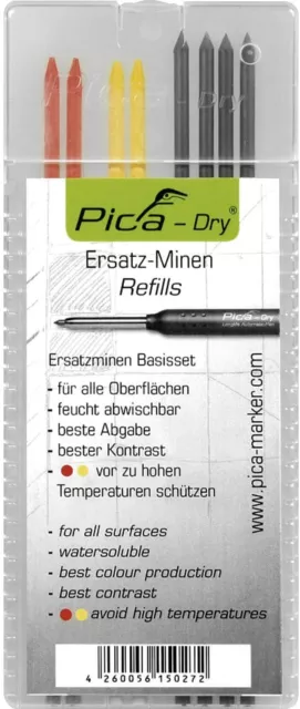 LYRA DRY Tieflochmarker mit Graphitmine Baumarker Ersatzminen Set