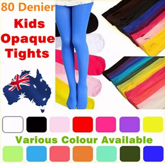 Girls Opaque Kids Tights Pantyhose Hosiery Stockings Party Ballet Dance Socks