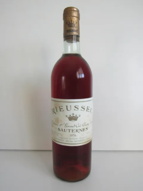 1 Bt Château Rieussec 1976 Grand Cru Classe De Sauternes