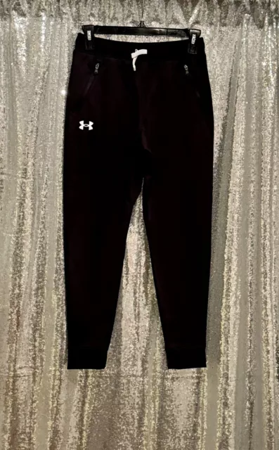 Under Armour Black Jogging Pants Size M Youth Sweatpants Joggers