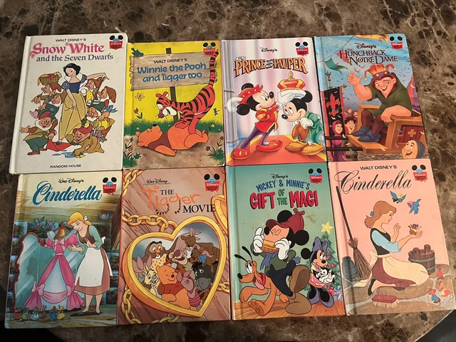 Vintage Walt Disney Wonderful World of Reading books Lot of 8 Classic Books