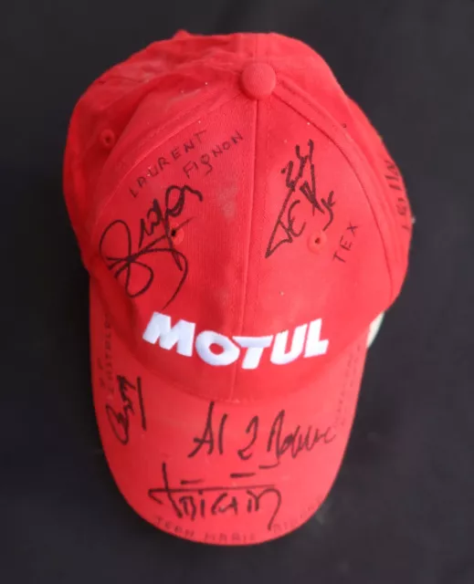 Casquette signée Fignon Castaldi JM Bigard Collaro Lohéac 2004 SIGNED HAT CAP