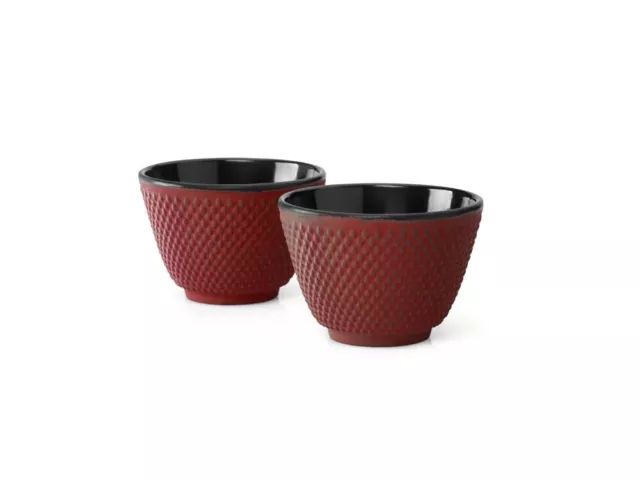 Taza de Té Cups Xilin 2er Set Hierro Fundido Rojo