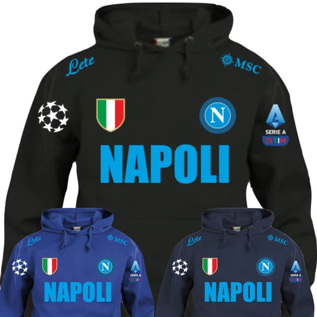 Felpa con cappuccio personalizzata manica lunga Napoli