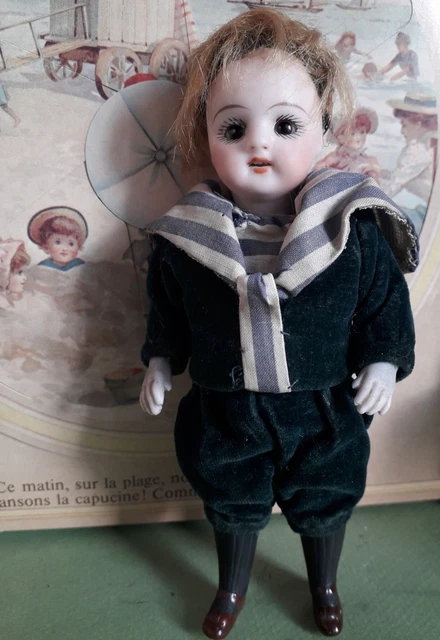 Poupée Mignonnette UNIS FRANCE 15 cm, ténue d'origine