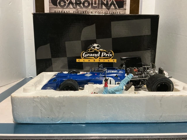Miniature F1 Exoto 1/18 - Tyrrell 003 Jackie Stewart #11 GP Canada 1971 - Avec Figurine