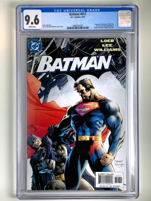 Batman Issue #612 - Iconic Superman Cover HUSH Storyline - CGC Graded 9.6 - 2003