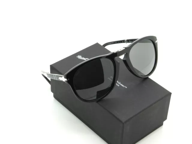 PERSOL Steve McQueen PO 0714SM 95/B1 Black/Dark Grey 54mm Folding Sunglasses