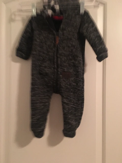 Carters Baby Boys Size 9 Months "Im Cool Like That" Bodysuit Hoodie