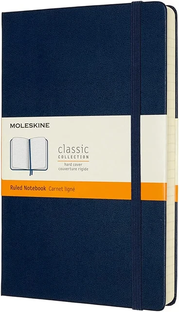 Moleskine Classic Expanded Notebook, Hard Cover, Large (5" x 8.25") Ruled/Lin...