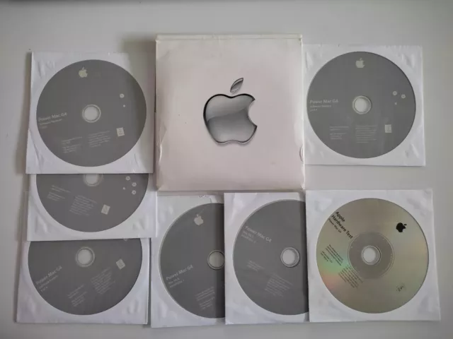 Apple Power Mac G4 Mac OS X Install Disc / Software Restore 7CD - 2002