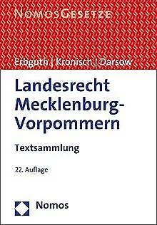 Landesrecht Mecklenburg-Vorpommern: Textsammlung - Recht... | Buch | Zustand gut