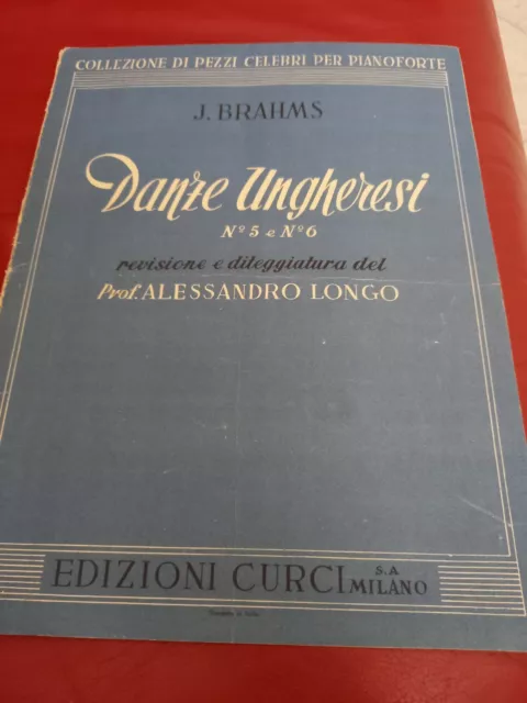 Spartito per Pianoforte 2 Danze Ungheresi n. 5 e n. 6 J. BRAHMS Alessandro Longo