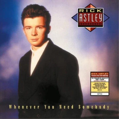 Rick Astley Whenever You Need Somebody (Vinyl) 12" Album