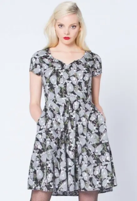 DANGERFIELD Krazy Koala Print Cotton A Line Dress Size 10