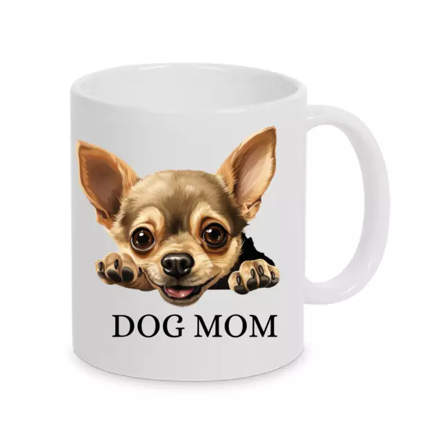 Chihuahua Tasse Hund Dog Mom auch  personalisiert mit Name oder Wunschtext