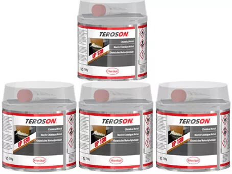 4x TEROSON Chemical Metal - 321g Tin - Loc130