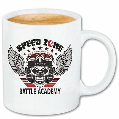 TAZZA di caffè Speed Zone Skull Biker shirt Gothic bike club MC motorcycle chopper